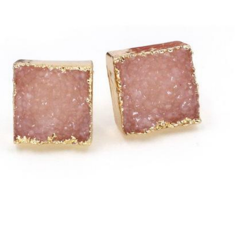 3/$26Bundle to save! Square druzy earrings
